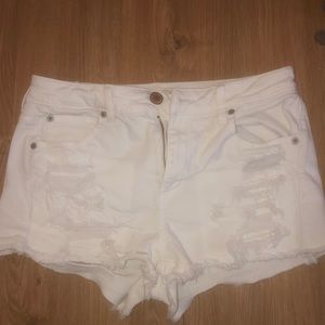 White American Eagle Festival Shorts